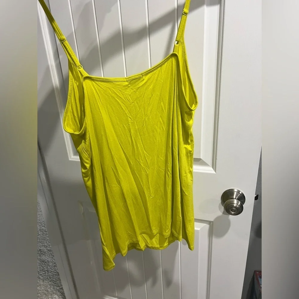 NWT NEW Old Navy yellow green cami XL - Picture 2 of 7